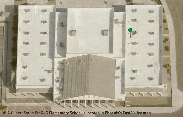 American Leadership Academy school campus building in Gilbert, Arizona