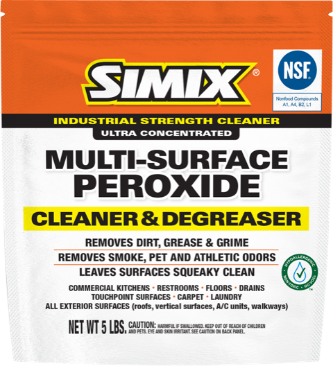 SIMIX Multi-Surface Peroxide Cleaner & Degreaser 5 lb ultra-concentrated pouch