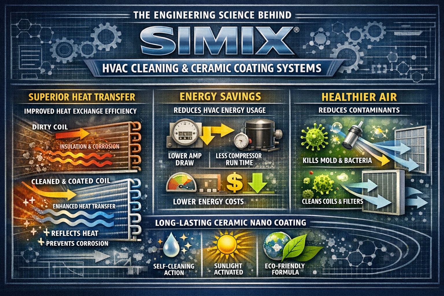 The Engineering Science Behind SIMIX® HVAC Cleaning & Ceramic Coating Systems